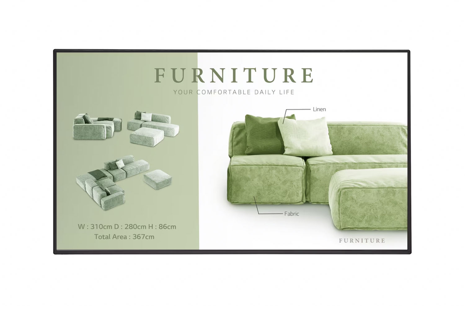 Профессиональный дисплей LG 43UM5N-H, Профессиональная панель 43"